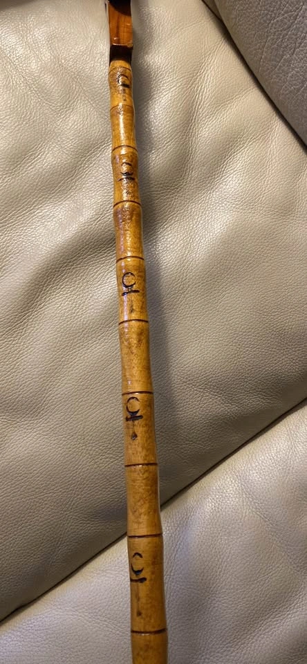 Bamboo Walking Stick with Ankh Carved Handle - photo 3
