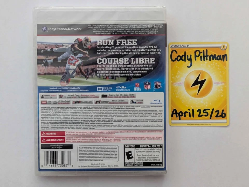 SEALED Madden NFL 25 PlayStation 3 - photo 2