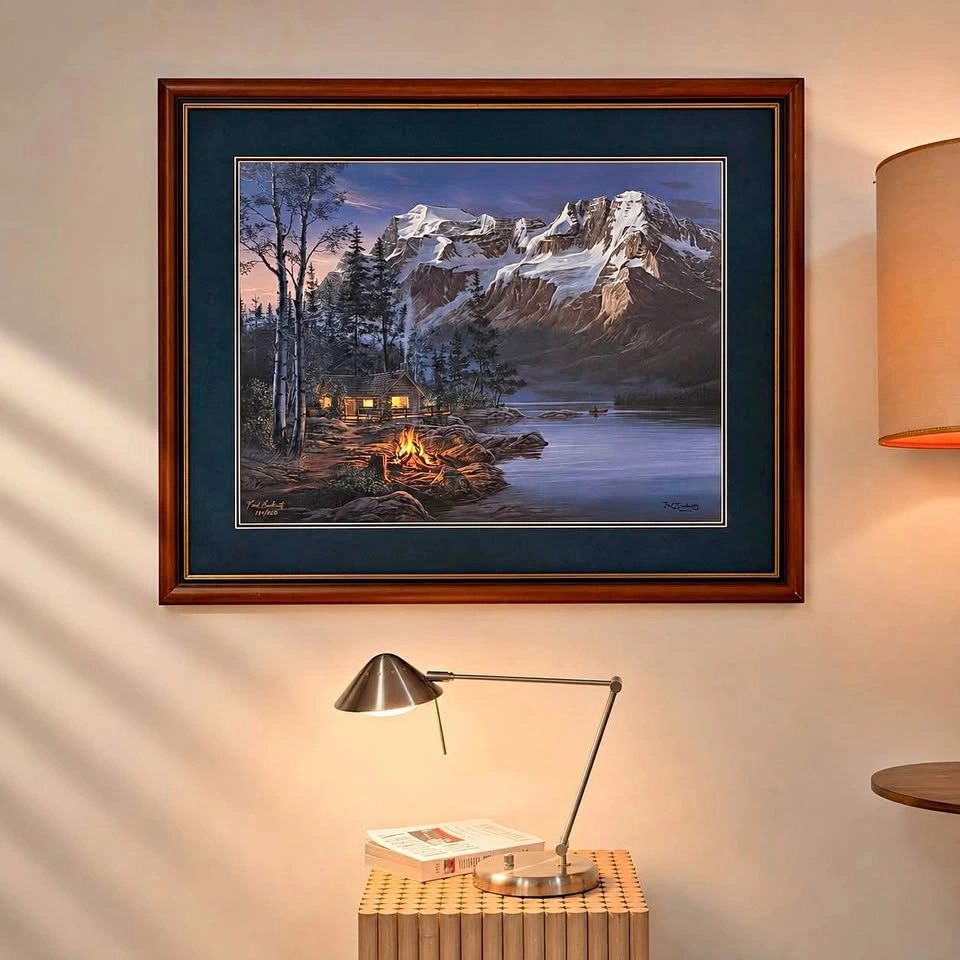 Fred Buchwitz Mountain Lake Cabin Limited Edition Art Print