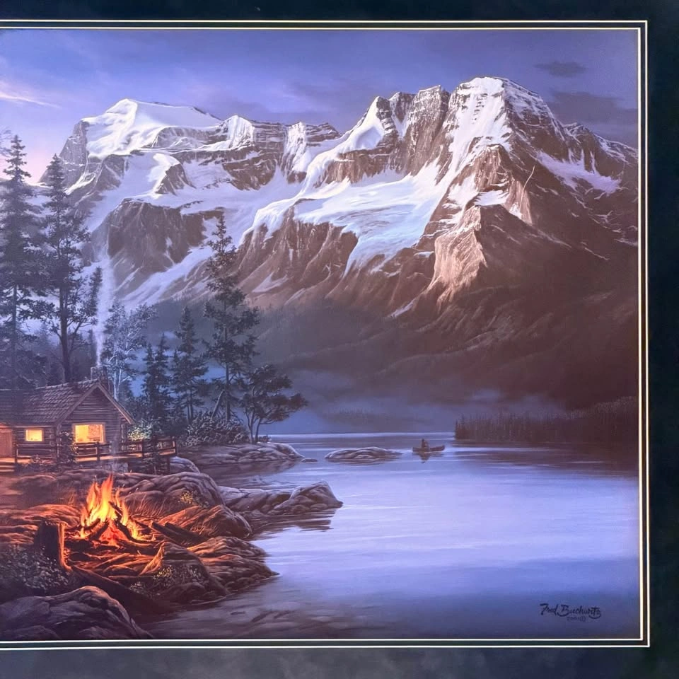 Fred Buchwitz Mountain Lake Cabin Limited Edition Art Print - photo 4