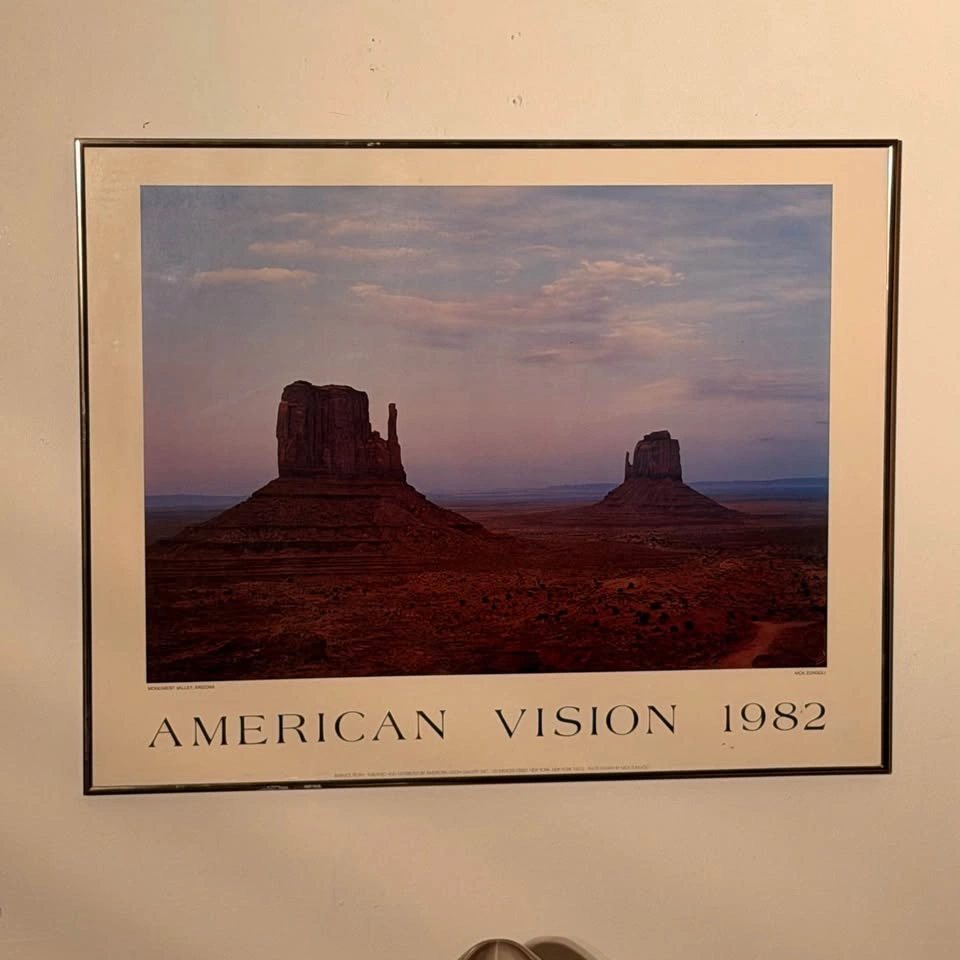 Framed Nick Zungoli "American Vision 1982" Monument Valley Print - photo 3
