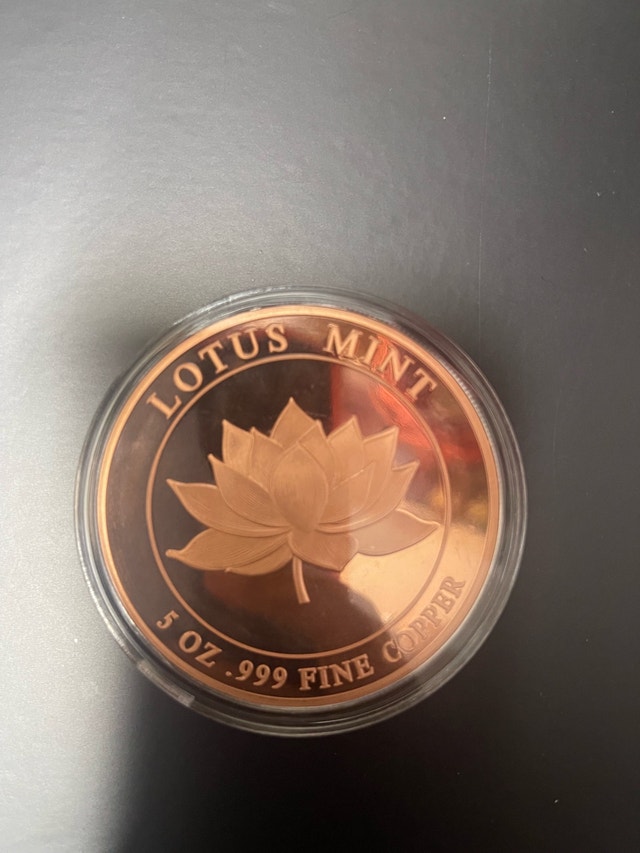 5 oz Copper Coin - Cheetah - photo 2