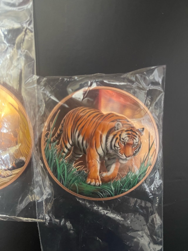 5 oz Copper Coin - Tiger & Cheetah - photo 2