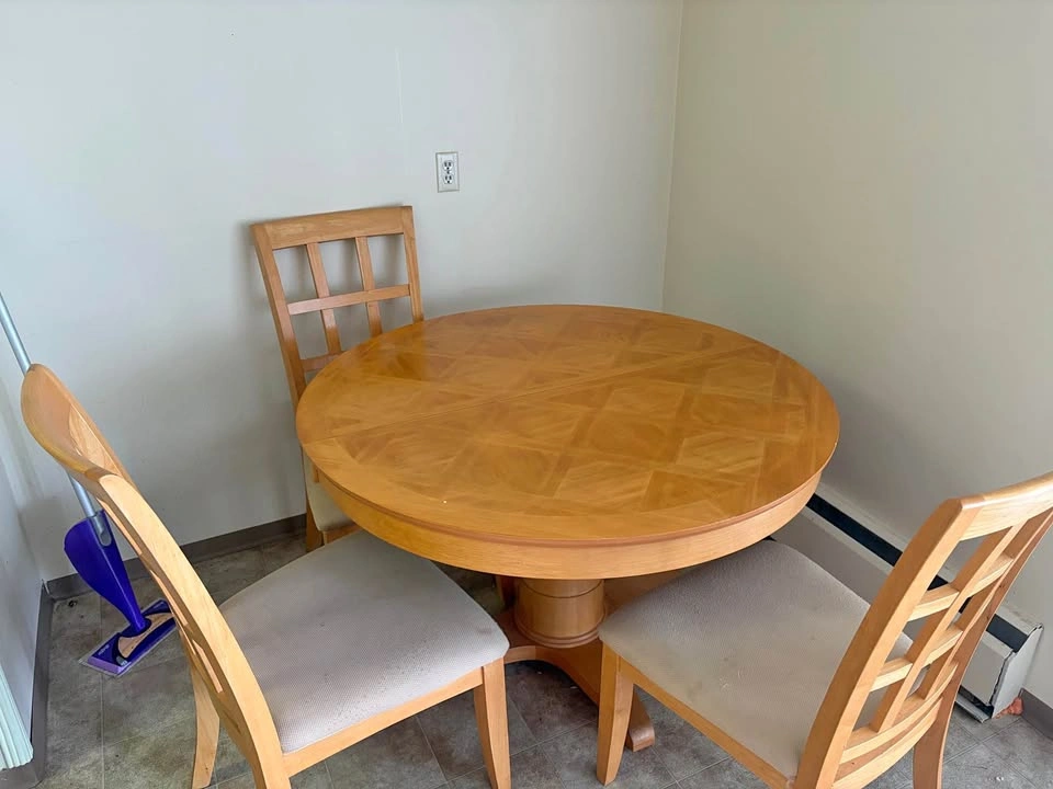 Extendable Dining Table + 4 Chairs