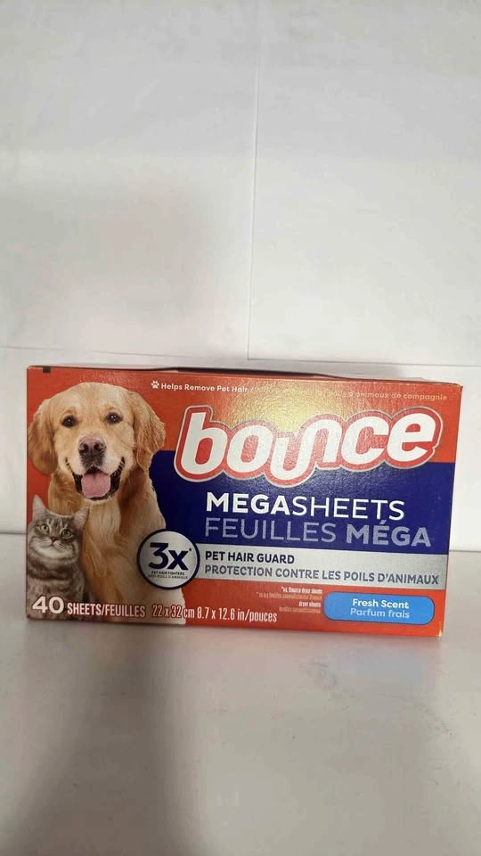 Bounce MegaSheets Pet Hair Guard 40 Count