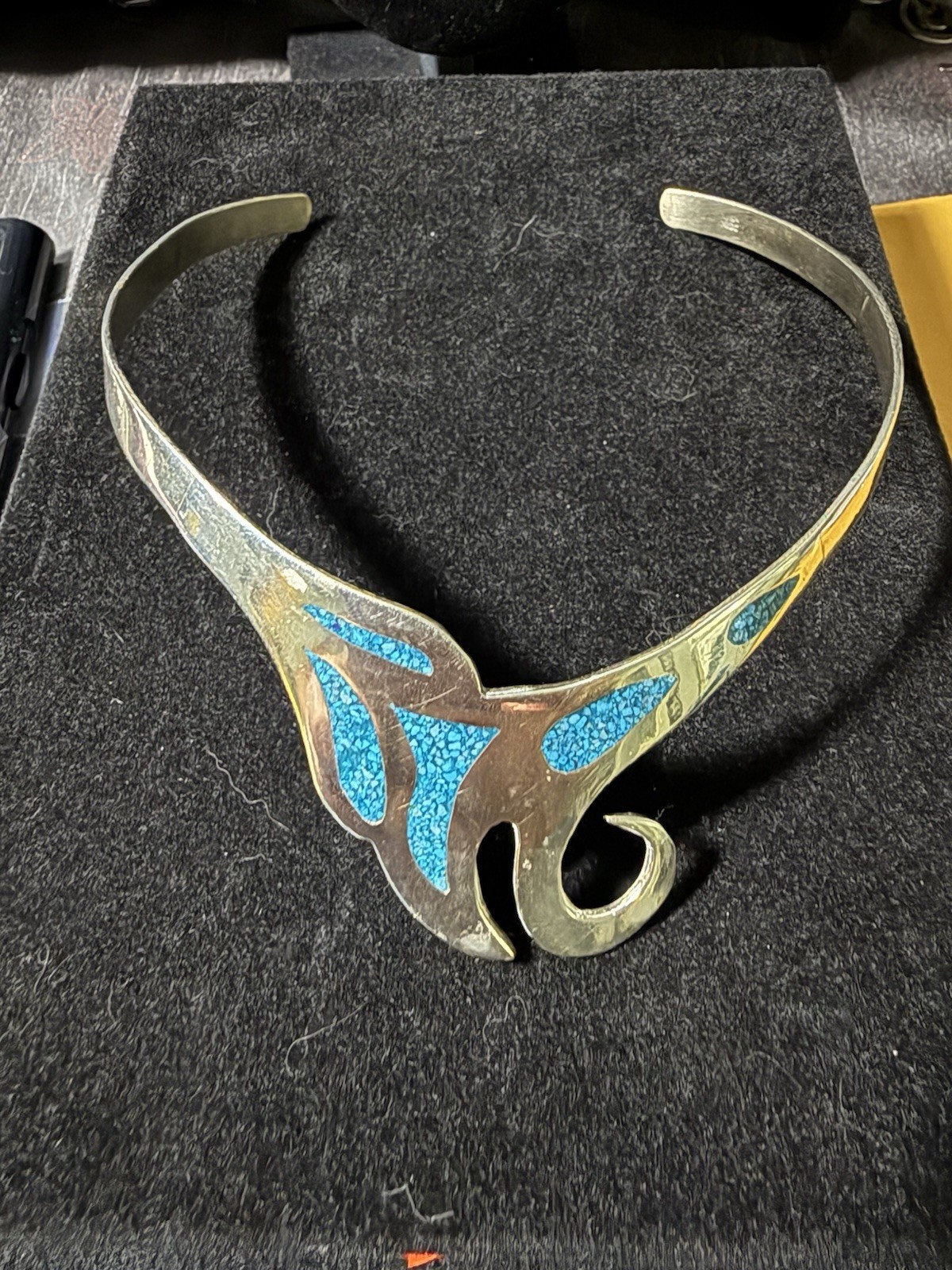 Mexico Choker With Turquoise Inlay - photo 2
