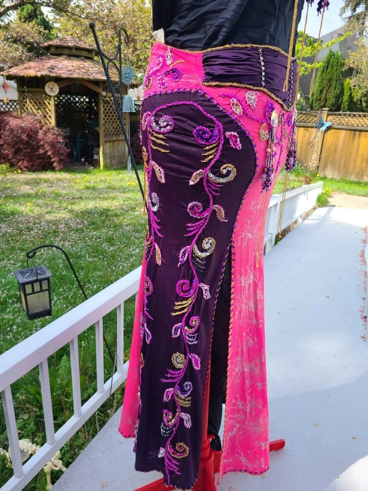 Pink & Purple Belly Dance Costume Set - photo 3