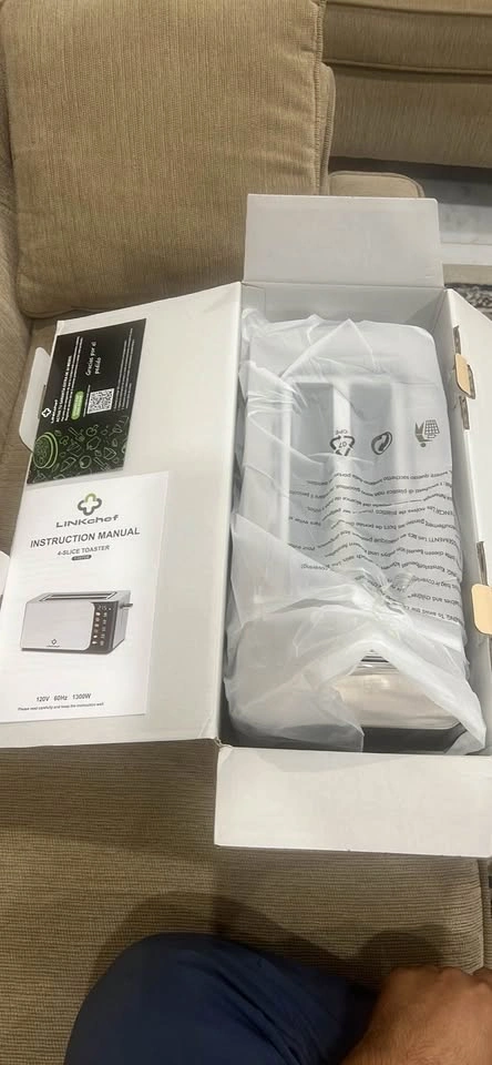BRAND NEW LINKChef 4-Slice Smart Toaster - Sleek LED Touchscreen - photo 2