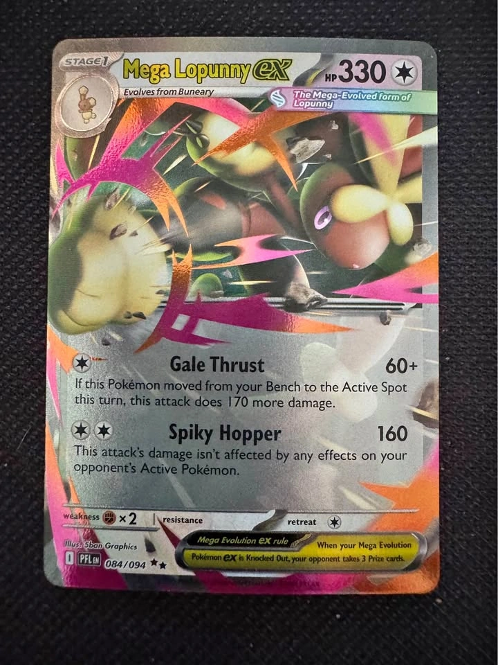 Pokemon Mega Lopunny EX card