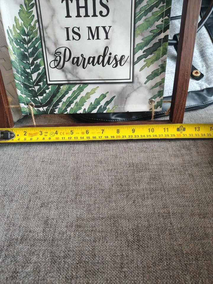 "This Is My Paradise" Framed Tropical Canvas Art - photo 2