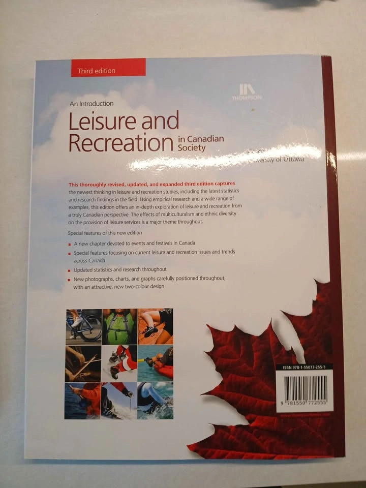Leisure and Recreation in Canadian Society – Third Edition - photo 2