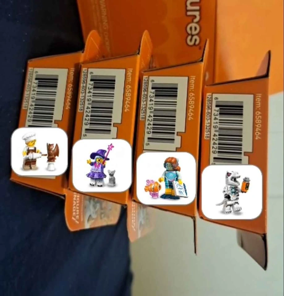 4 Lego Minifigure Series 29 Lot: Witch, Marine Biologist, Robot - photo 2