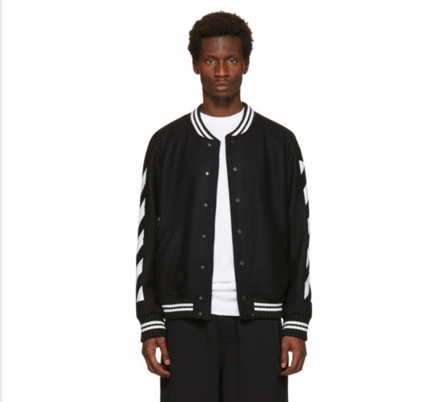 Limited Edition Virgil Abloh Off-White Varsity Jacket - photo 5