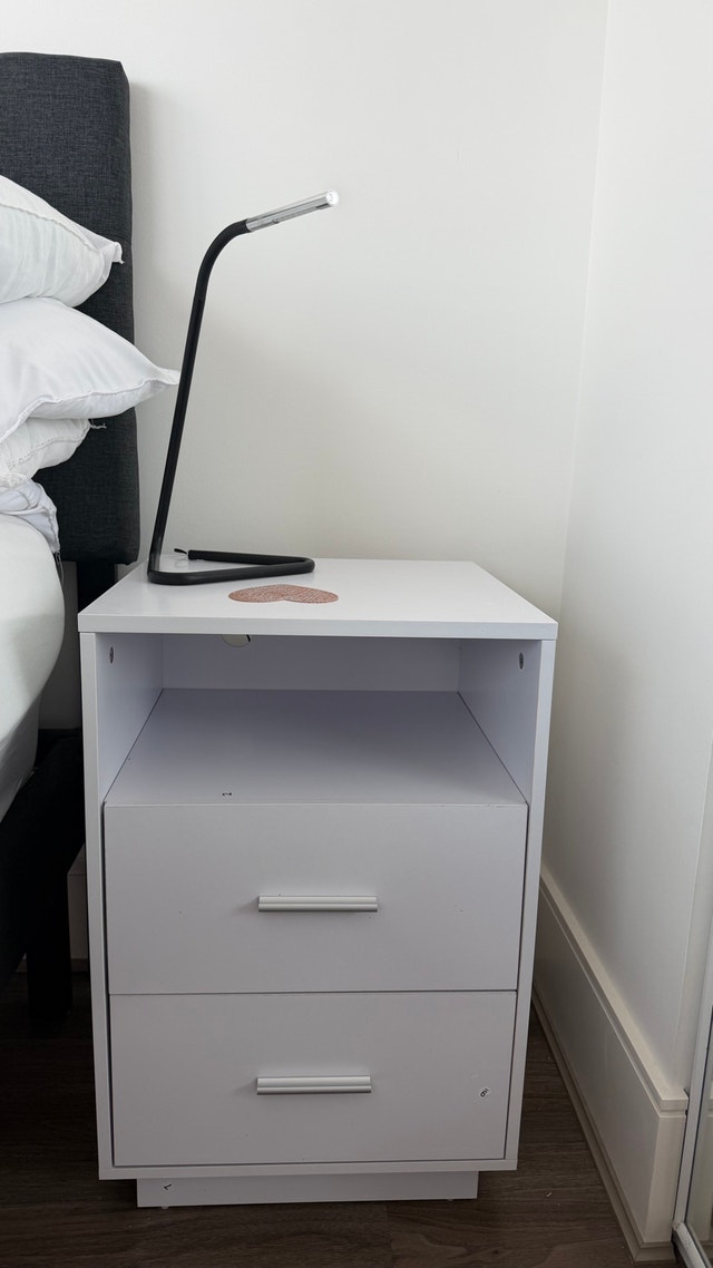 2 White Bedside Tables / Night Stands - photo 3
