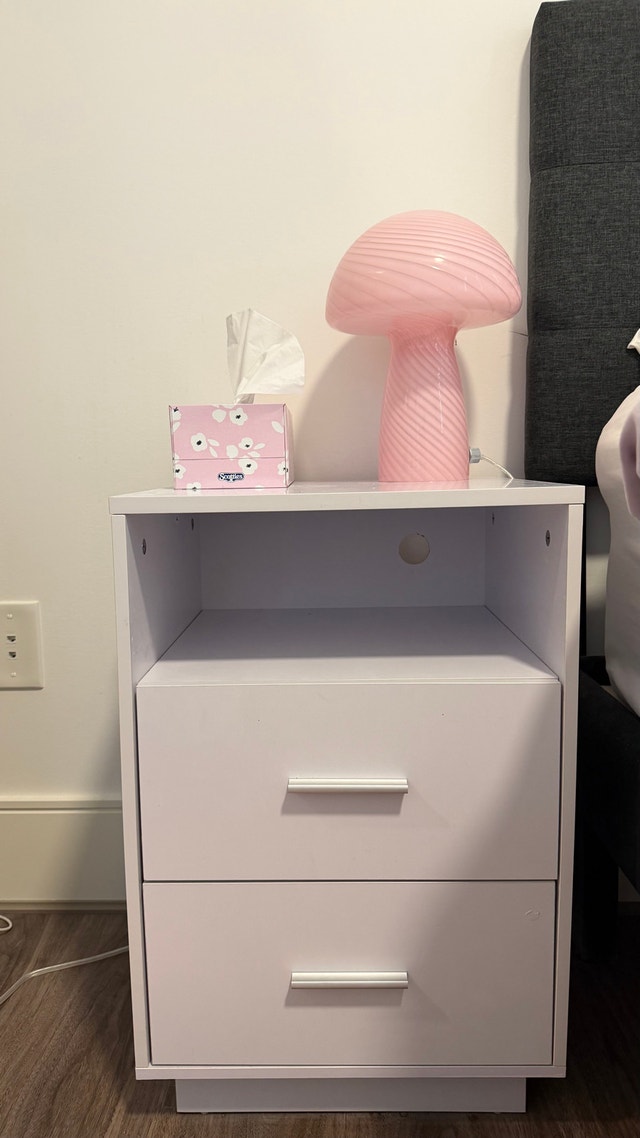 2 White Bedside Tables / Night Stands - photo 5