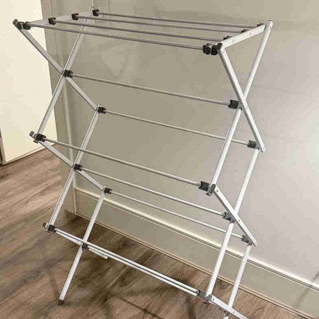 Compact Foldable Laundry Rack for Small Spaces