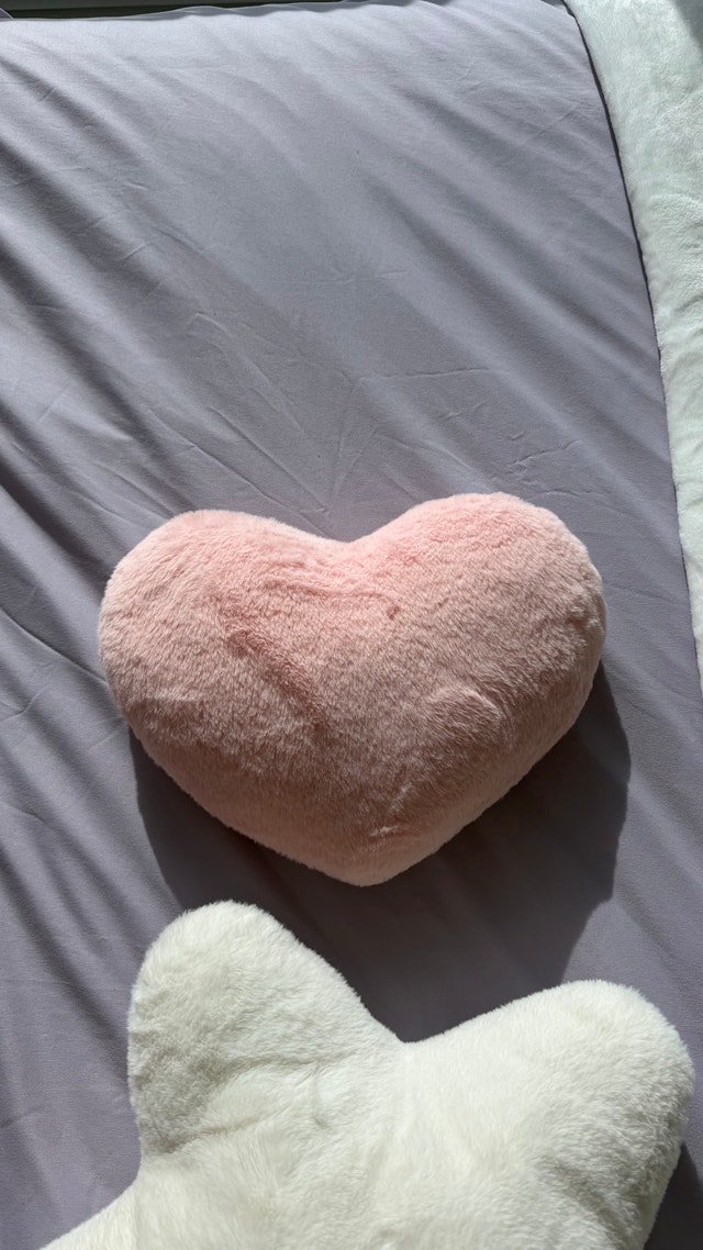 flower, heart star throw pillow - photo 3