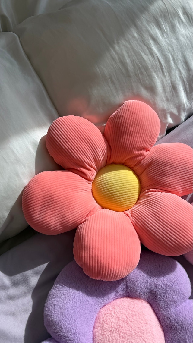 flower, heart star throw pillow - photo 5