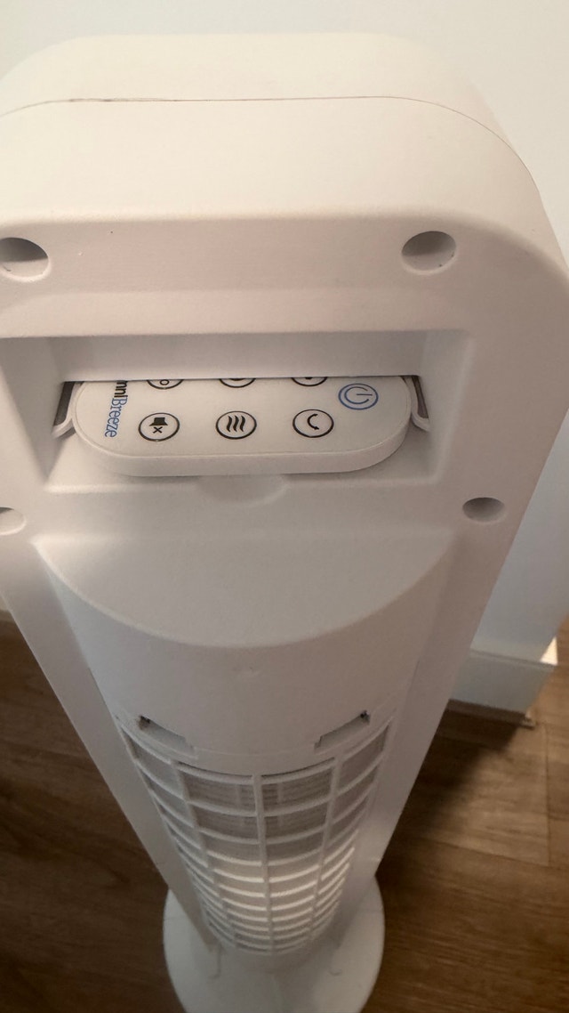 OmniBreeze Digital White Tower Fan with Remote - photo 3