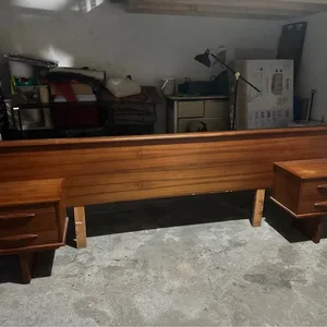 Queen MCM Teak Headboard