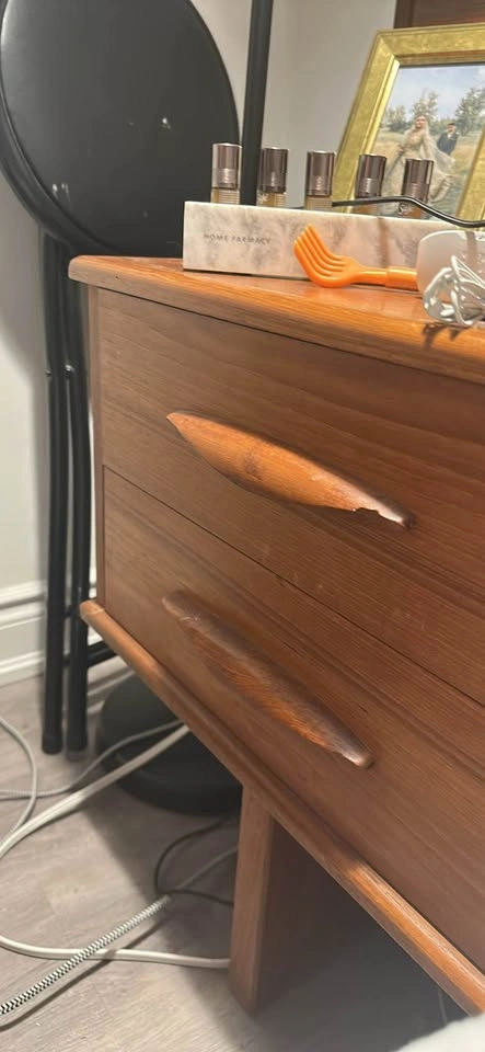 Queen MCM Teak Headboard - photo 4