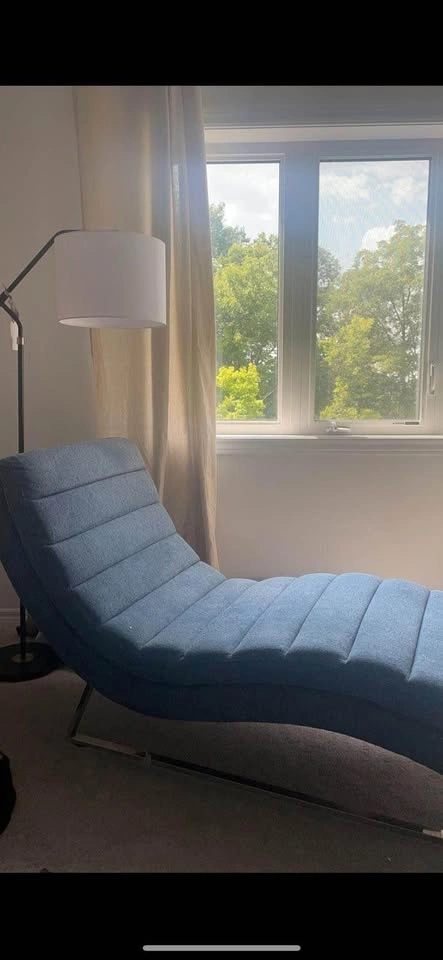 Blue Chase Lounge with Cover
