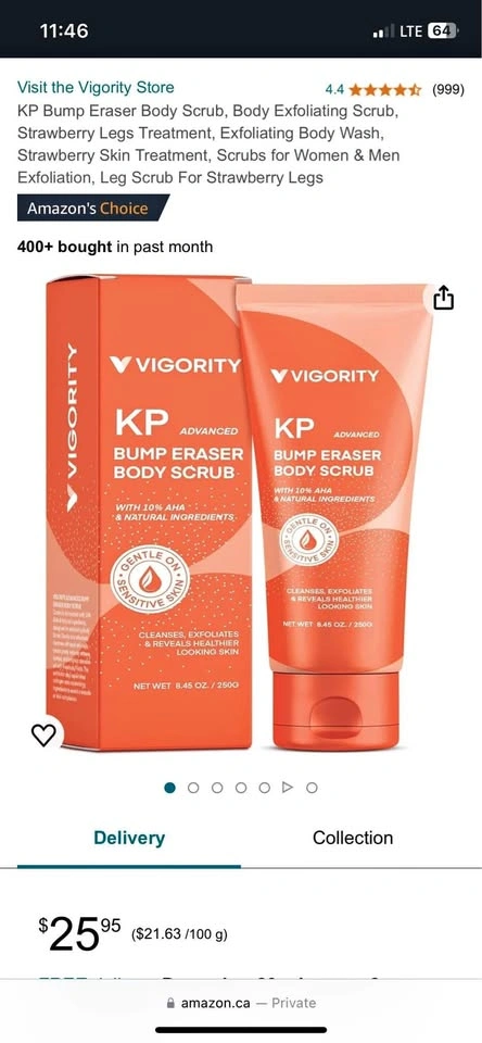 KP Bump Eraser Body Scrub