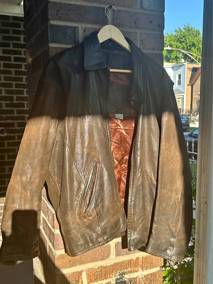 Vintage Coach Brown Leather Jacket