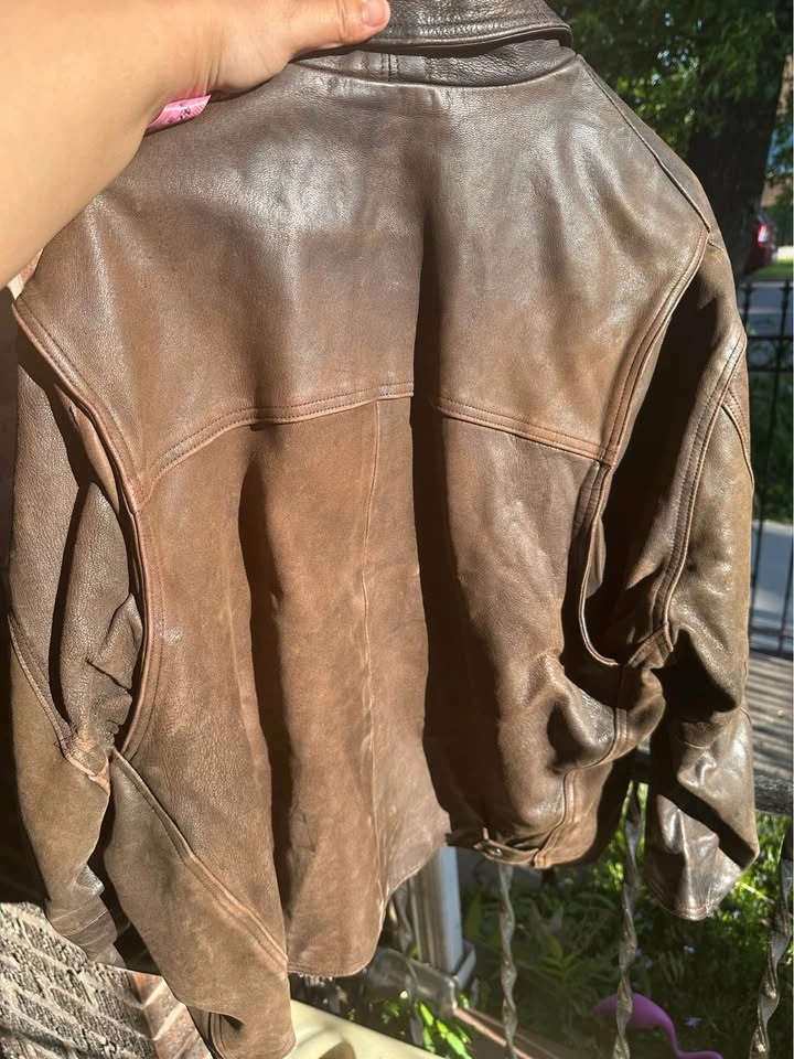 Vintage Coach Brown Leather Jacket - photo 2