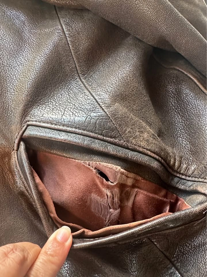 Vintage Coach Brown Leather Jacket - photo 5