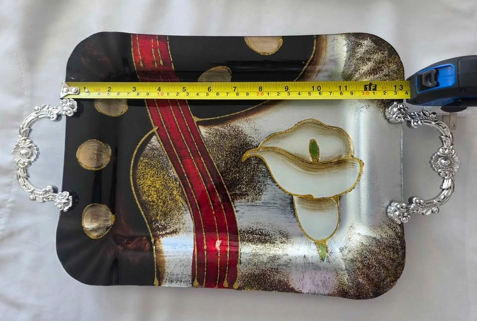 Plexiglass Serving Tray with Silver Handles - photo 5