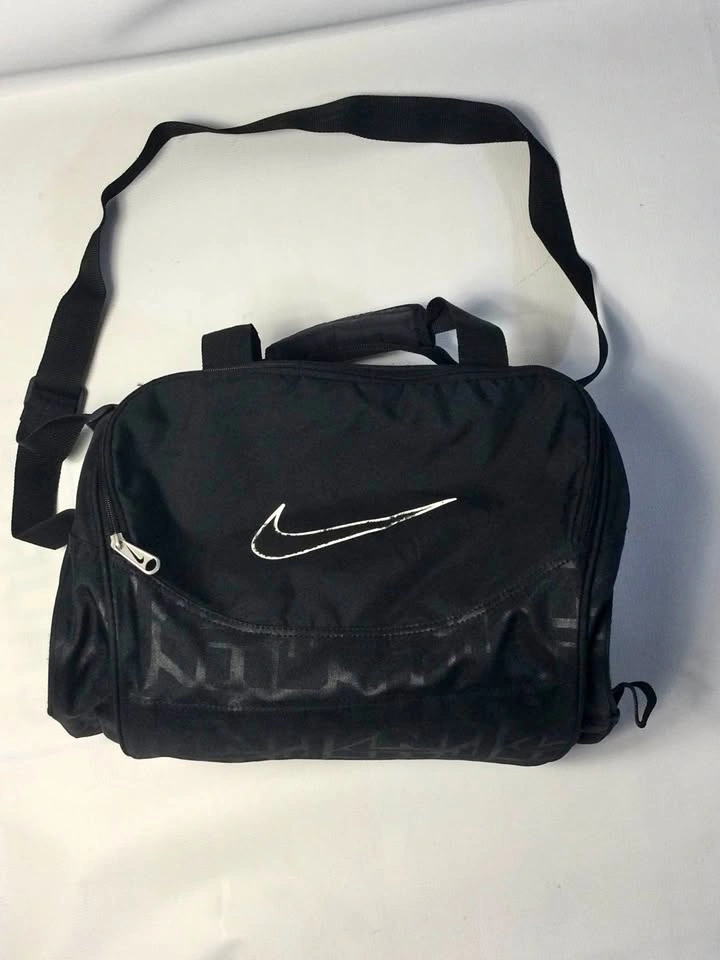 Black Duffel Gym Bag 19x11x10