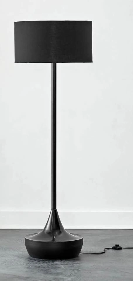 CB2 Black Atlas Floor Lamp. 58" tall