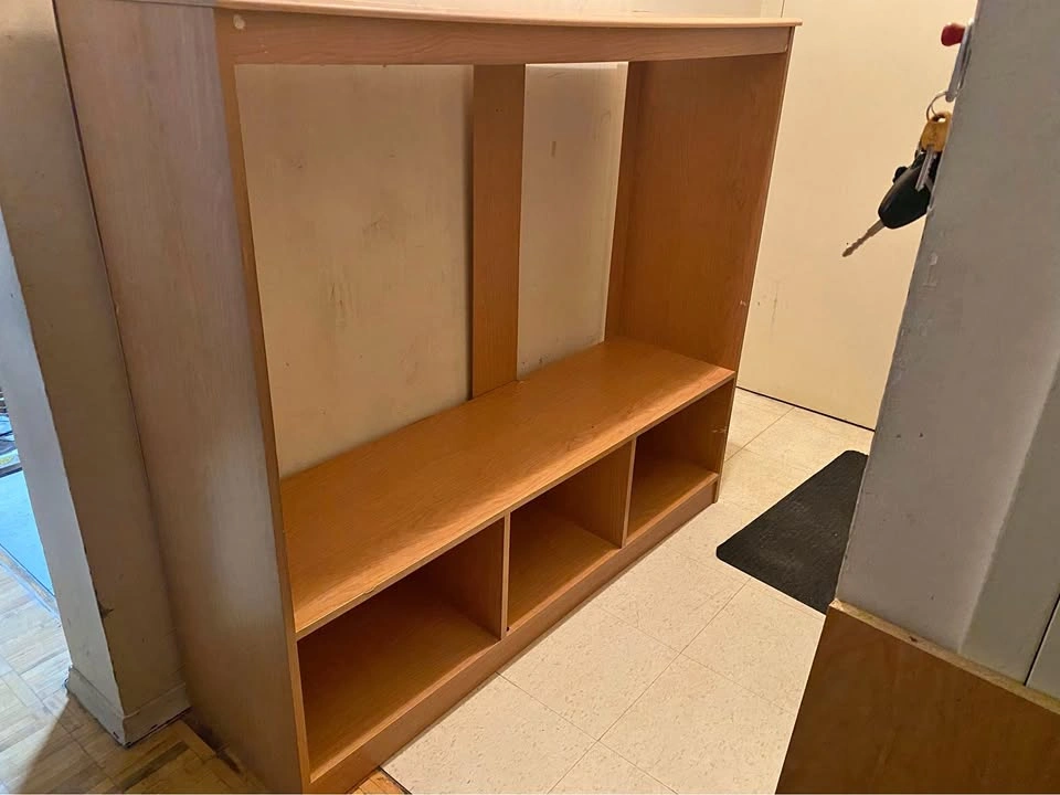 Solid Wood Entertainment Center - 53.5" L x 48" H