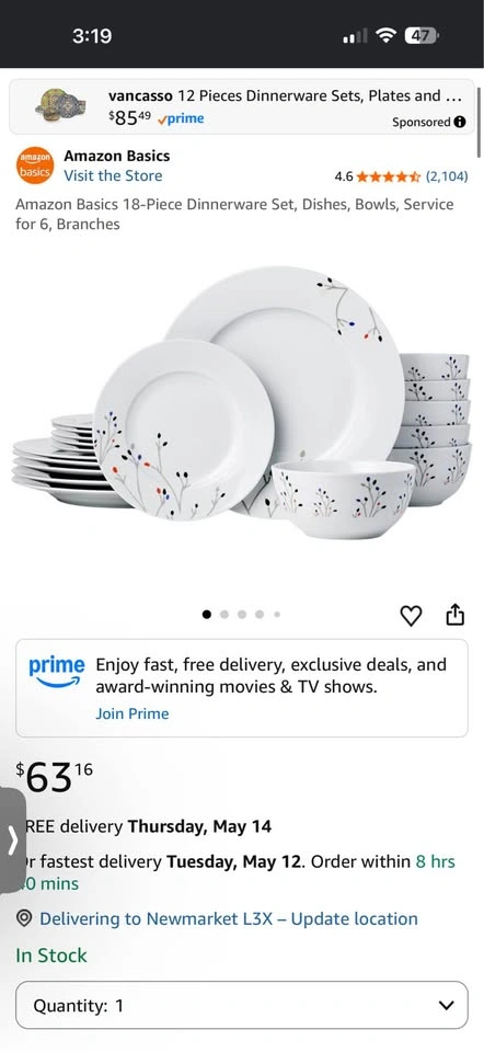 Brand new 18 piece dinnerware (retail $65) - photo 2