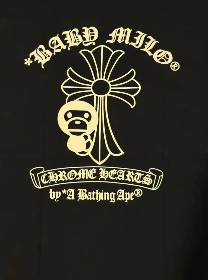 Black Bape X Chrome Heart Tee - photo 4