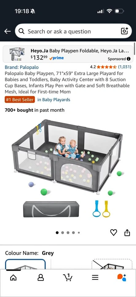 Kids enclosed play area