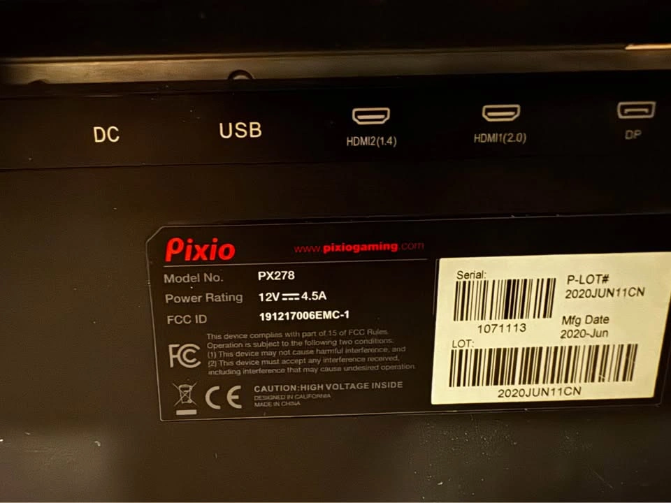 Pixio PX278 Gaming Monitor - photo 3