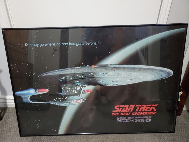 Star Trek NCC1701 framed circa 1994