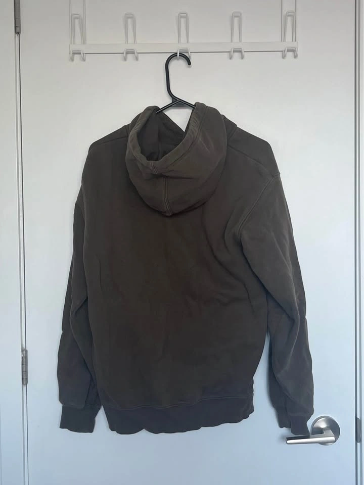 Olive green hoodie Men S/M size - photo 2
