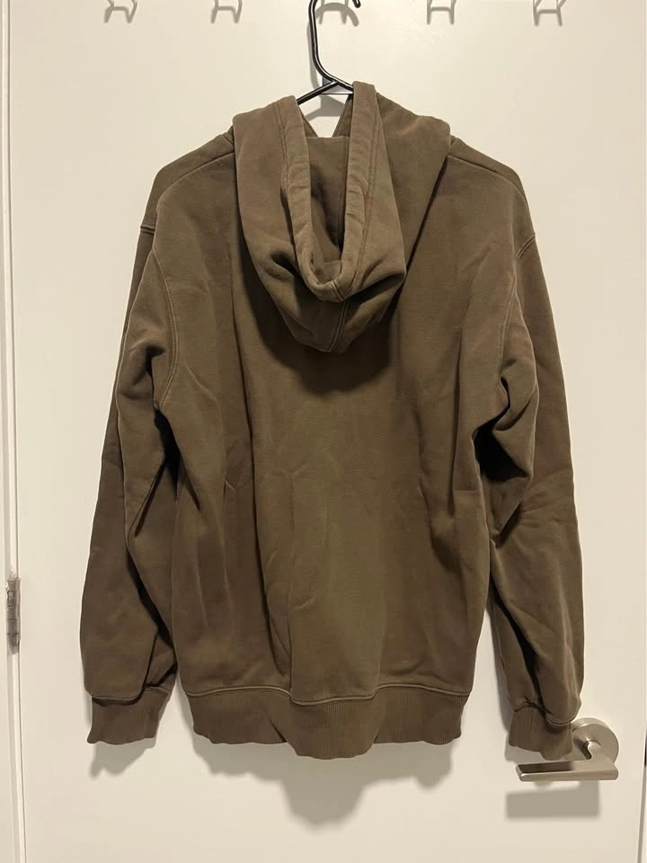 Olive green hoodie Men S/M size - photo 5