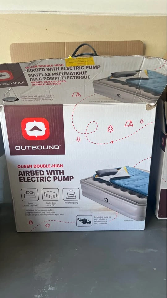 Outbound Queen Double-High Airbed w/ Electric Pump | Sage Hill N - photo 2