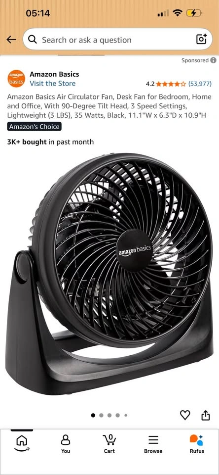 Honeywell TurboForce Desk Fan – Powerful & Compact - Pickup in S - photo 3
