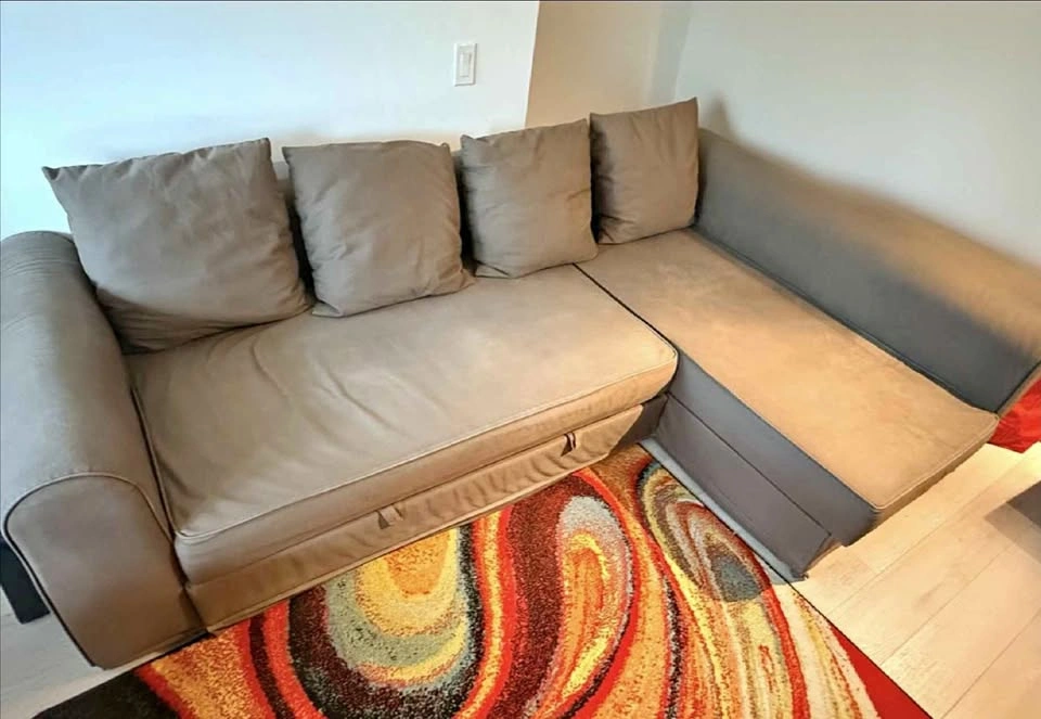 IKEA CUSTOMIZED L-shaped Sofa w Storage cum bed-READ FULL AD!!
