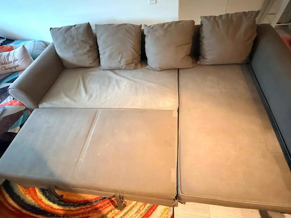 IKEA CUSTOMIZED L-shaped Sofa w Storage cum bed-READ FULL AD!! - photo 3