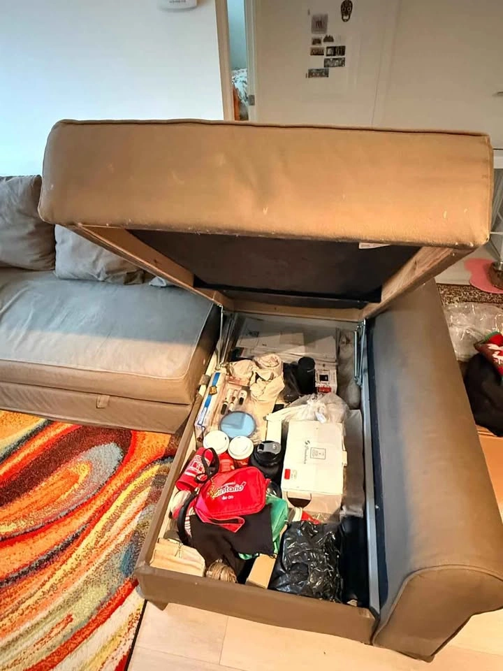 IKEA CUSTOMIZED L-shaped Sofa w Storage cum bed-READ FULL AD!! - photo 4