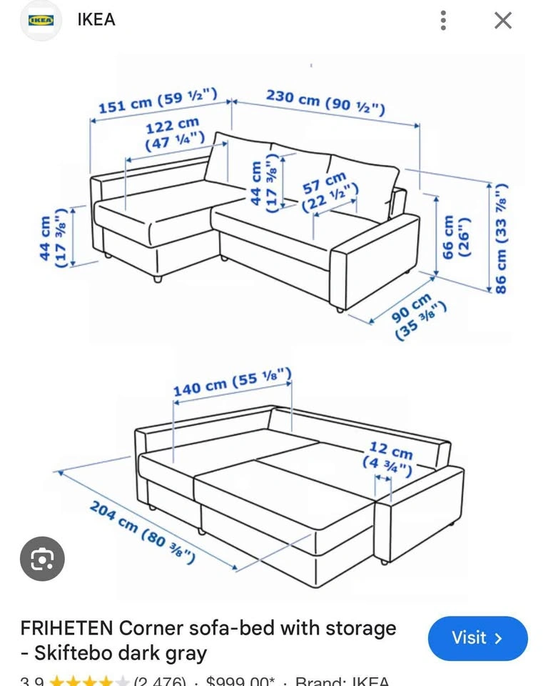 IKEA CUSTOMIZED L-shaped Sofa w Storage cum bed-READ FULL AD!! - photo 5