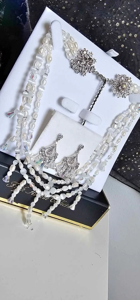 Handcrafted Freshwater Pearls & Swarovski Crystals by Fifth Aven