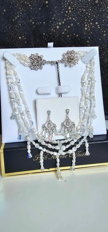 Handcrafted Freshwater Pearls & Swarovski Crystals by Fifth Aven - photo 2