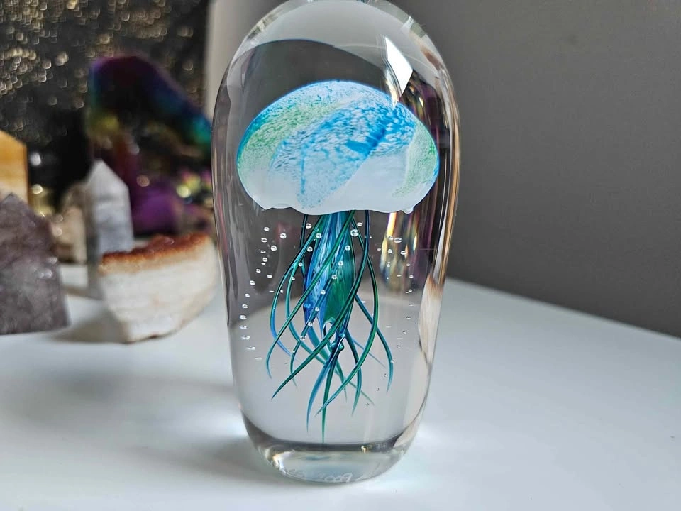 Hot Island Glass Blue/Green Jellyfish 🪼 2009 Edition Maui
